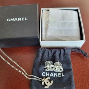 Chanel matching earrings and necklace
